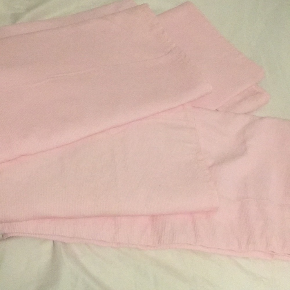 Pottery Barn Kids pink corduroy curtains (1 set)